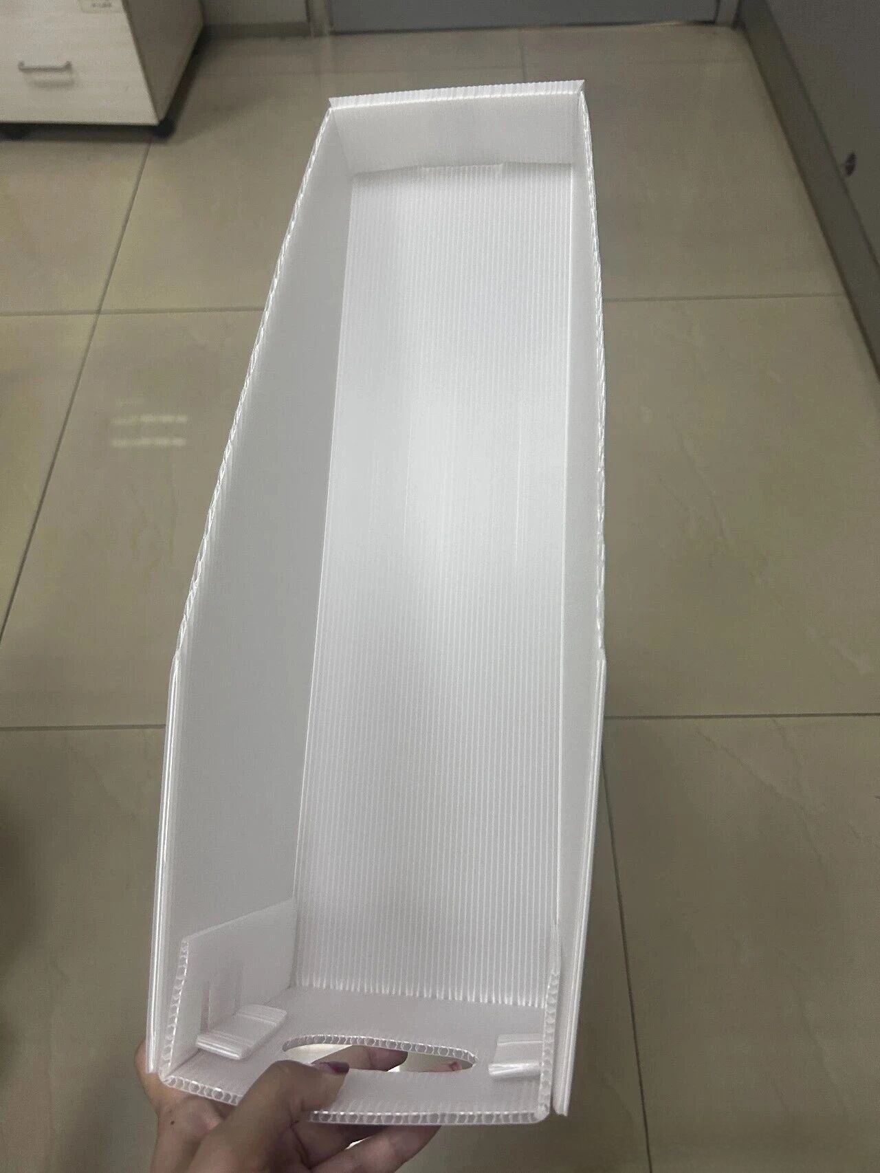 Reusable corrugated plastic storage bins for fresh vegetables cold chain logistics